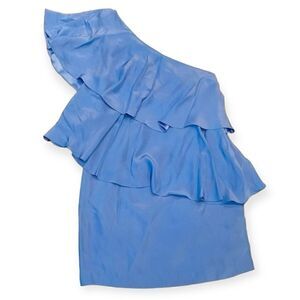 Annie Griffin Lilac Charlotte Ruffle Tiered Dress Size 4